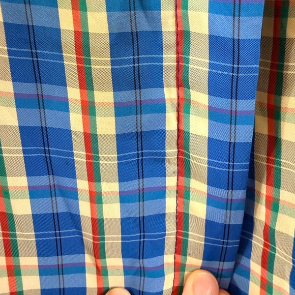 Vintage Caribou Plaid Ruffle Blouse | Cottagecore Preppy (size 18) - Picture 7 of 8